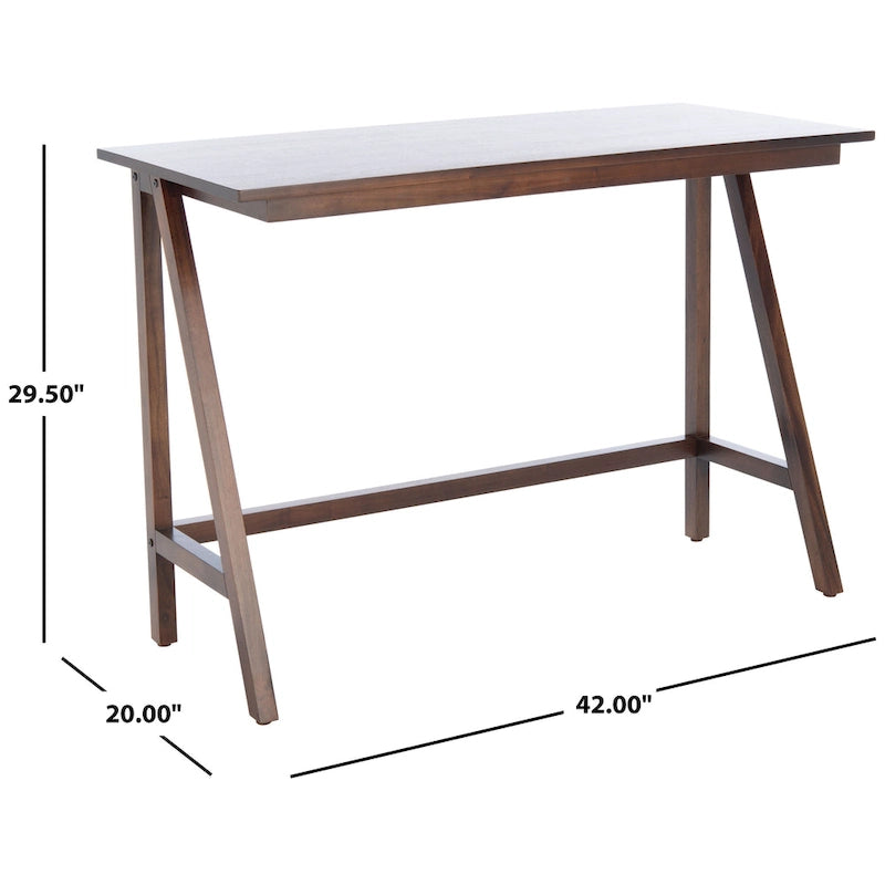 SAFAVIEH Irva Mahogany Wood Writing Desk