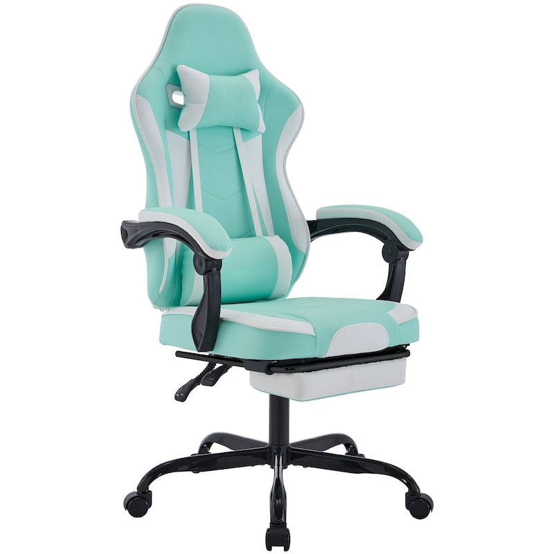 Gaming Chair, Ergonomic Computer Chair Height Adjustable Swivel Video Game Chair for Adults, 300lb Max