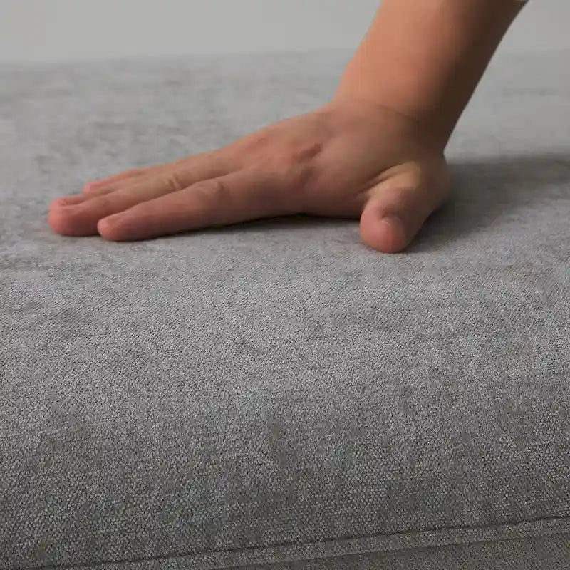 Oversized Chenille Lounge Armchair with High Backrest and Removable Cushions