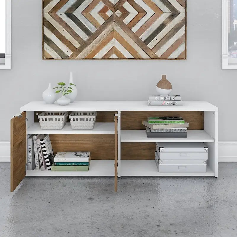 Jamestown Low Storage Cabinet with Doors by Bush Business Furniture