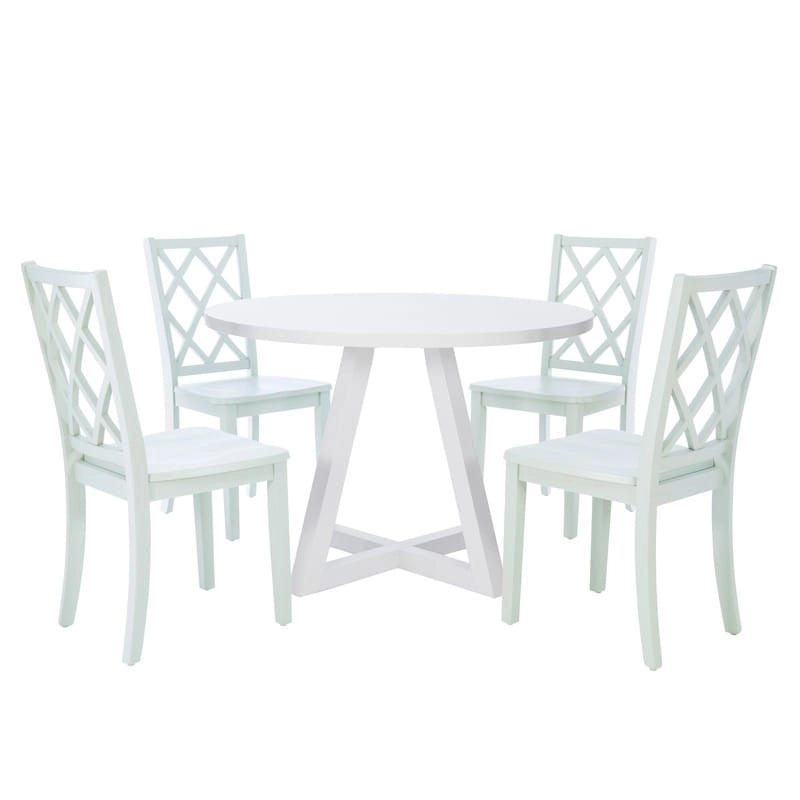 Catron White Round Dining Table