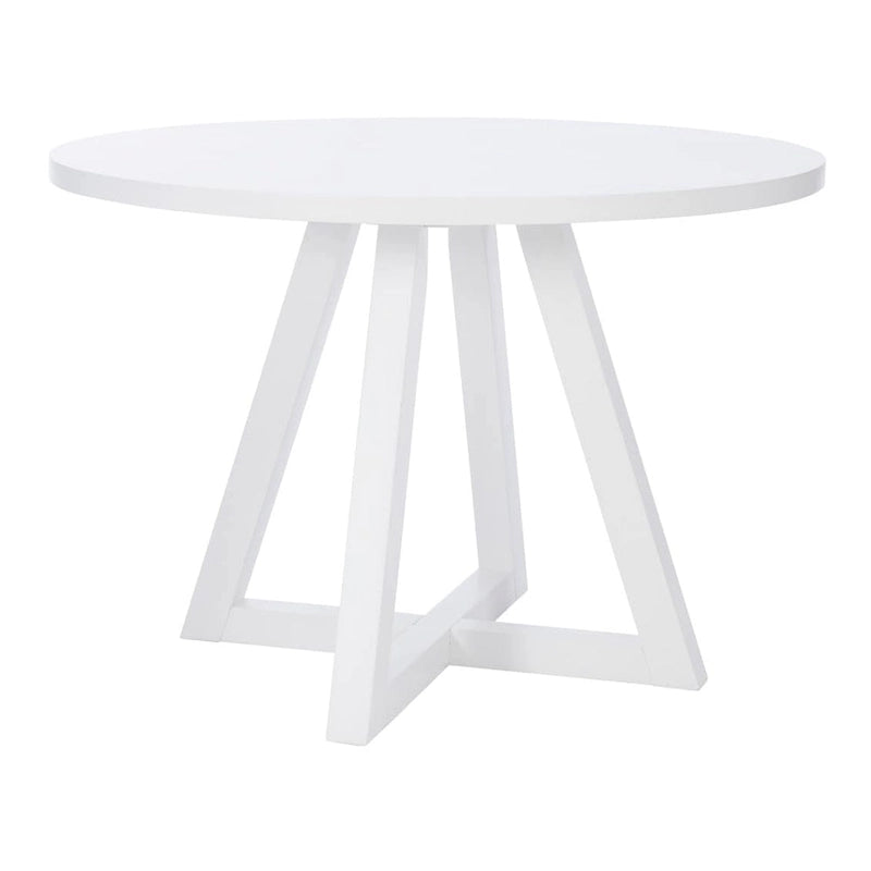 Catron White Round Dining Table
