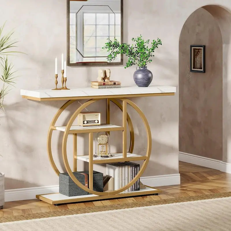 41.3 Console Entryway Table, 4 Tiers Sofa Table
