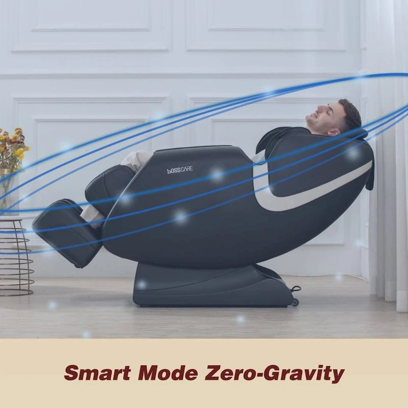 Zero Gravity Massage Chair Recliner with Airbag Heat Bluetooth and Foot Roller