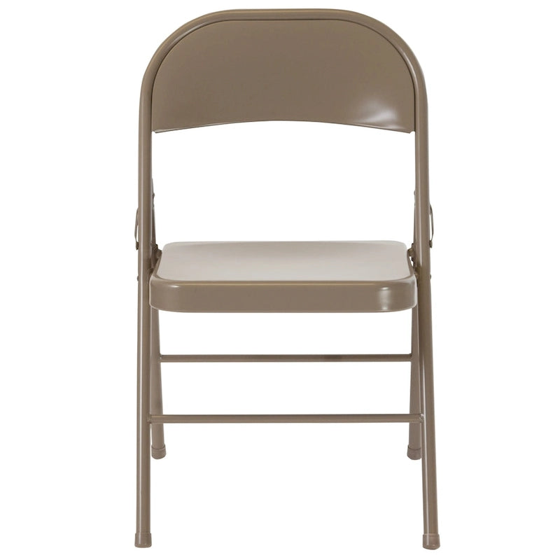 2 Pack Double Braced Metal Folding Chair