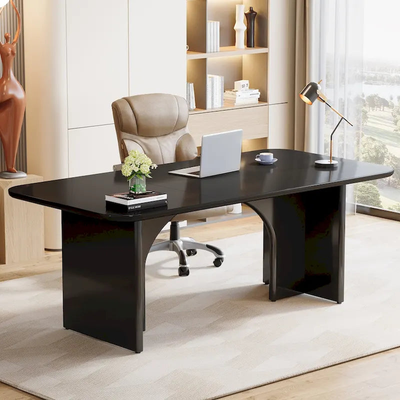 63 Executive Desk, Large Computer Desk Modern Home Office Desk