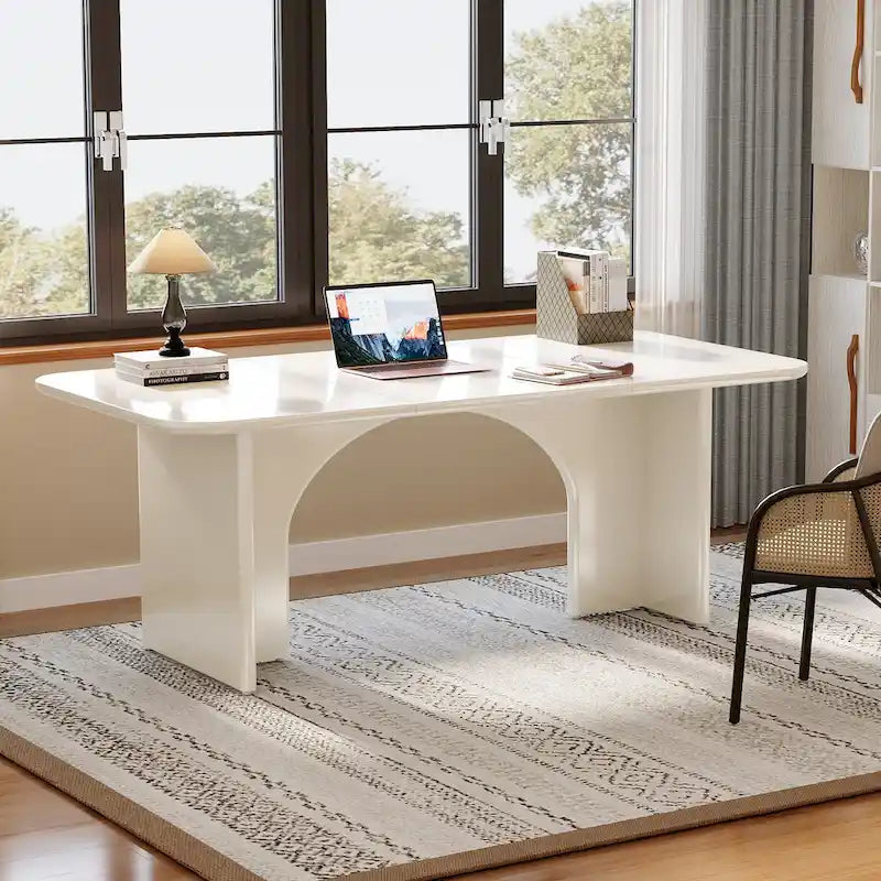 63 Executive Desk, Large Computer Desk Modern Home Office Desk