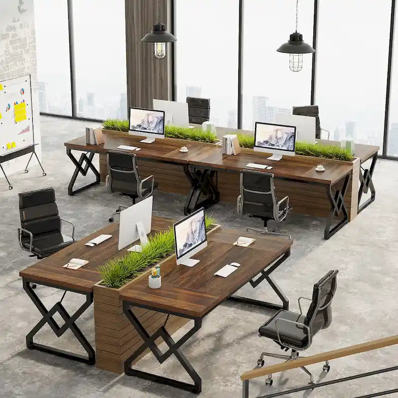 63-in Executive Desk, Larg Computer Desk for Home Office