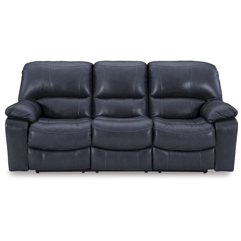Signature Design by Ashley Leesworth Blue Power Reclining Sofa - 88W x 41D x 41H
